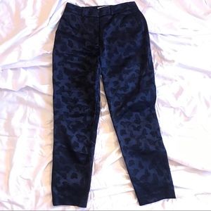 Butterfly print dress pants